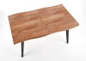 STÓŁ ROZKŁADANY DICKSON 150-210x90 blat dąb naturalny nogi - czarne - do jadalni HALMAR blat MDF okleinowany nogi lite drewno STÓŁ ROZKŁADANY DICKSON 150-210x90 blat dąb naturalny nogi - czarne - do jadalni HALMAR blat MDF okleinowany nogi lite drewno