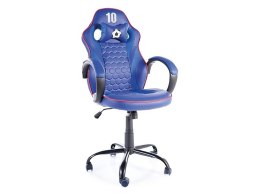 SIGNAL FOTEL OBROTOWY FRANCE granatowy - krzesło biurowe do biurka, kółka kauczukowe, TILT, max. obiąż 90kg gamingowy Gamingowe