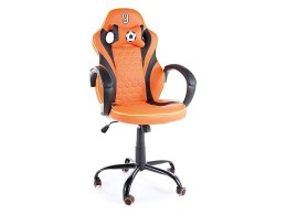 SIGNAL FOTEL OBROTOWY HOLLAND pomarańcz/czarny TILT krzesło do biurka, kółka kauczukowe, max. obciąż 90kg gamingowy Gamingowe