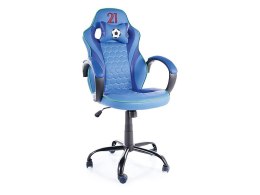 SIGNAL FOTEL OBROTOWY ITALY niebieski TILT krzesło biurowe do biurka, kółka kauczukowe, max. obciąż 90 kg gamingowy Gamingowe