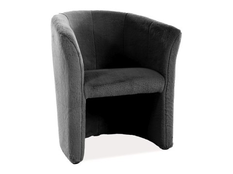 FOTEL TM-1 R CZARNY LAPIT 19/ WENGE - wypoczynkowy fotel tapicerowany futerko, kubełkowe oparcie, do salonu, poczekalni FOTEL TM-1 R CZARNY LAPIT 19/ WENGE - wypoczynkowy fotel tapicerowany futerko, kubełkowe oparcie, do salonu, poczekalni