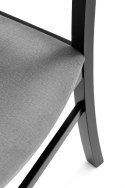Halmar GERARD6 krzesło czarny / tap: velvet Monolith 85 (popiel)