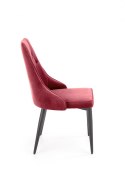 Halmar K365 krzesło bordowy tkanina velvet / czarny stal malowana proszkowo Halmar K365 krzesło bordowy tkanina velvet / czarny stal malowana proszkowo