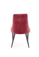 Halmar K365 krzesło bordowy tkanina velvet / czarny stal malowana proszkowo Halmar K365 krzesło bordowy tkanina velvet / czarny stal malowana proszkowo
