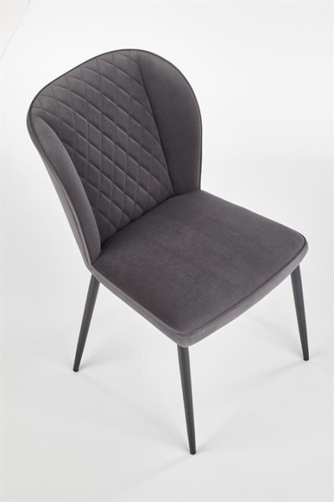 Halmar K399 krzesło popielaty tkanina / stal malowana Halmar K399 krzesło popielaty tkanina / stal malowana