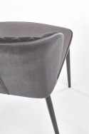 Halmar K399 krzesło popielaty tkanina / stal malowana