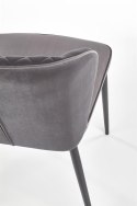 Halmar K399 krzesło popielaty tkanina / stal malowana Halmar K399 krzesło popielaty tkanina / stal malowana