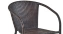 Halmar MIDAS krzesło ciemny brąz rattan syntetyczny / stal Halmar MIDAS krzesło ciemny brąz rattan syntetyczny / stal
