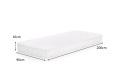 MATERAC SPRĘŻYNOWY POLARIS 90x200 cm POKROWIEC tkanina żakardowa pikowana sprężynowy bonell Halmar MATERAC SPRĘŻYNOWY POLARIS 90x200 cm POKROWIEC tkanina żakardowa pikowana sprężynowy bonell Halmar