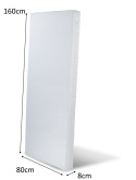 Halmar TURYN materac piankowy w pokrowcu 160x80x8 cm - kolor biały Halmar TURYN materac piankowy w pokrowcu 160x80x8 cm - kolor biały