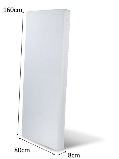 Halmar TURYN materac piankowy w pokrowcu 160x80x8 cm - kolor biały Halmar TURYN materac piankowy w pokrowcu 160x80x8 cm - kolor biały