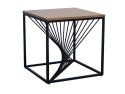 SIGNAL ŁAWA kwadratowa ORION MDF + OKLEINA DĄB/CZARNY METAL 55X55 -stolik okolicznościowy do salonu, blat mdf, stelaż czarny SIGNAL ŁAWA kwadratowa ORION MDF + OKLEINA DĄB/CZARNY METAL 55X55 -stolik okolicznościowy do salonu, blat mdf, stelaż czarny