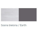 Meblar NEXT System NX11 - komoda młodzieżowa Sosna bielona / Earth Meblar NEXT System NX11 - komoda młodzieżowa Sosna bielona / Earth