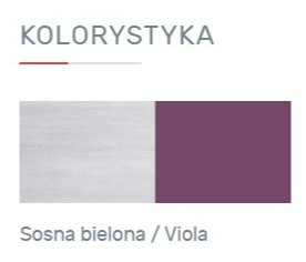 Meblar NEXT System NX11 - komoda młodzieżowa Sosna bielona / Viola Meblar NEXT System NX11 - komoda młodzieżowa Sosna bielona / Viola