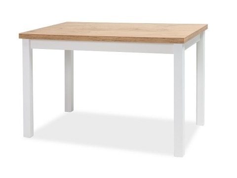 SIGNAL STÓŁ PROSTOKĄTNY ADAM BLAT PŁYTA LAMINOWANA DĄB NATURALNY / STELAŻ MDF BIAŁY MAT 100x60 SIGNAL STÓŁ PROSTOKĄTNY ADAM BLAT PŁYTA LAMINOWANA DĄB NATURALNY / STELAŻ MDF BIAŁY MAT 100x60
