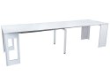 SIGNAL KONSOLKA STÓŁ do jadalni RENO BIAŁY MAT 60(300)X90 - rozkładany, prostokątny, laminowana płyta MDF, biały matowy SIGNAL KONSOLKA STÓŁ do jadalni RENO BIAŁY MAT 60(300)X90 - rozkładany, prostokątny, laminowana płyta MDF, biały matowy