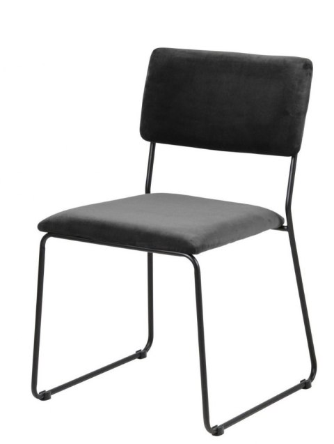 ACTONA Krzesło Cornelia VIC Dark grey ciemny szary tkanina, podstawa metal malowany czarny ACTONA Krzesło Cornelia VIC Dark grey ciemny szary tkanina, podstawa metal malowany czarny