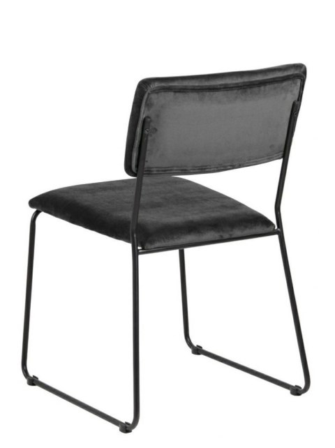 ACTONA Krzesło Cornelia VIC Dark grey ciemny szary tkanina, podstawa metal malowany czarny ACTONA Krzesło Cornelia VIC Dark grey ciemny szary tkanina, podstawa metal malowany czarny