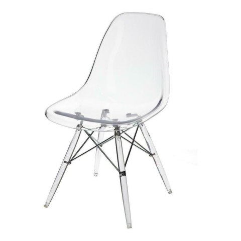 D2.DESIGN Krzesło P016 Clear, tworzywo PP+ metal transparentne D2.DESIGN Krzesło P016 Clear, tworzywo PP+ metal transparentne