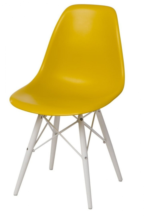 D2.DESIGN Krzesło P016W tworzywo PP dark olive/white, oliwkowe nogi drewno bukowe białe D2.DESIGN Krzesło P016W tworzywo PP dark olive/white, oliwkowe nogi drewno bukowe białe