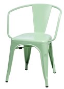 D2.DESIGN Krzesło Paris Arms zielone inspirowane T olix, metalowe sztaplowanie D2.DESIGN Krzesło Paris Arms zielone inspirowane T olix, metalowe sztaplowanie
