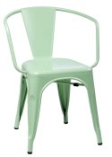 D2.DESIGN Krzesło Paris Arms zielone inspirowane T olix, metalowe sztaplowanie D2.DESIGN Krzesło Paris Arms zielone inspirowane T olix, metalowe sztaplowanie