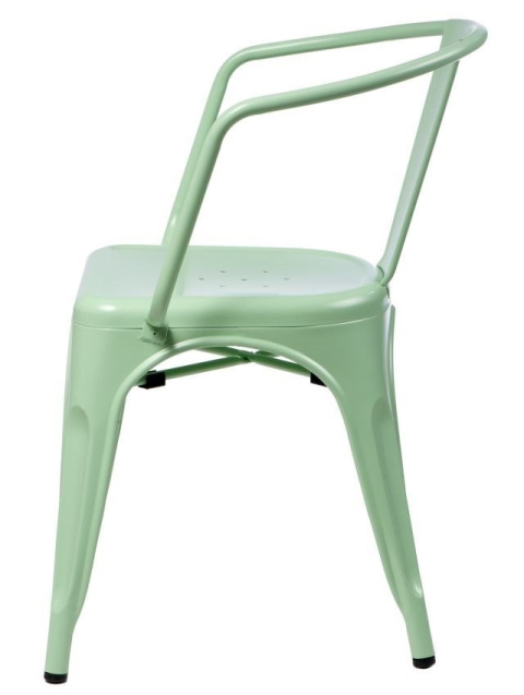 D2.DESIGN Krzesło Paris Arms zielone inspirowane T olix, metalowe sztaplowanie D2.DESIGN Krzesło Paris Arms zielone inspirowane T olix, metalowe sztaplowanie