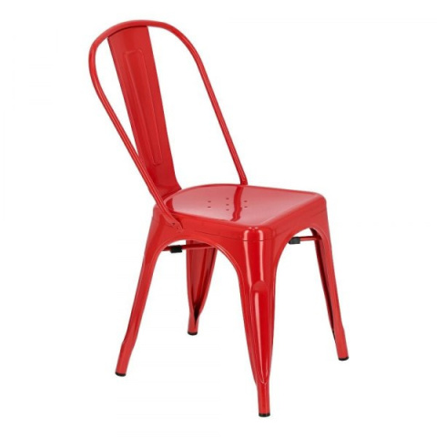 KRZESŁO Paris D2.DESIGN CZERWONE inspirowane Tolix metal malowany MOŻNA SZTAPLOWAĆdo domu i lokalu KRZESŁO Paris D2.DESIGN CZERWONE inspirowane Tolix metal malowany MOŻNA SZTAPLOWAĆdo domu i lokalu