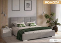 FORTE Łóżko tapicerowane POMOZA 180 x 200 - z zagłówkiem - mozliwość pojemnika - tkanina do wyboru FORTE Łóżko tapicerowane POMOZA 180 x 200 - z zagłówkiem - mozliwość pojemnika - tkanina do wyboru