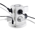 Fun Desk Uniwersalny przedłużacz sieciowy Logan WSG8-2 + USB, ładowanie indukcyjne Fun Desk Uniwersalny przedłużacz sieciowy Logan WSG8-2 + USB, ładowanie indukcyjne