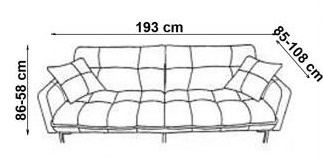 SOFA KANAPA ROZKŁADANA ROBERTO Halmar FUNKCJA SPANIA tapicerowana CIEMNY POPIELATY TKANINA SOFA KANAPA ROZKŁADANA ROBERTO Halmar FUNKCJA SPANIA tapicerowana CIEMNY POPIELATY TKANINA