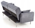 SOFA KANAPA ROZKŁADANA ROBERTO Halmar FUNKCJA SPANIA tapicerowana CIEMNY POPIELATY TKANINA SOFA KANAPA ROZKŁADANA ROBERTO Halmar FUNKCJA SPANIA tapicerowana CIEMNY POPIELATY TKANINA