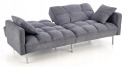 SOFA KANAPA ROZKŁADANA ROBERTO Halmar FUNKCJA SPANIA tapicerowana CIEMNY POPIELATY TKANINA SOFA KANAPA ROZKŁADANA ROBERTO Halmar FUNKCJA SPANIA tapicerowana CIEMNY POPIELATY TKANINA