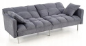SOFA KANAPA ROZKŁADANA ROBERTO Halmar FUNKCJA SPANIA tapicerowana CIEMNY POPIELATY TKANINA SOFA KANAPA ROZKŁADANA ROBERTO Halmar FUNKCJA SPANIA tapicerowana CIEMNY POPIELATY TKANINA