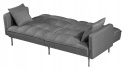 SOFA KANAPA ROZKŁADANA ROBERTO Halmar FUNKCJA SPANIA tapicerowana CIEMNY POPIELATY TKANINA SOFA KANAPA ROZKŁADANA ROBERTO Halmar FUNKCJA SPANIA tapicerowana CIEMNY POPIELATY TKANINA