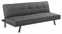 Halmar sofa CARLO rozkładana popiel-tkanina, chrom