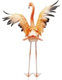 Kare Design KARE dekoracja stojąca FLAMINGO ROAD FLY - figurka flaminga wykonana ręcznie z żywicy polimerowej