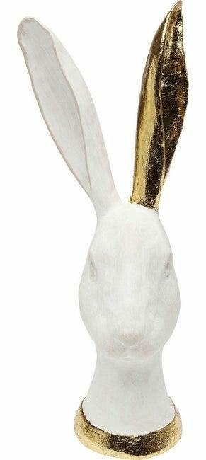Kare Design KARE figurka dekoracja BUNNY GOLD - biały królik ze złotym wykończeniem, ozdoba dekoracyjna z polirezyny Kare Design KARE figurka dekoracja BUNNY GOLD - biały królik ze złotym wykończeniem, ozdoba dekoracyjna z polirezyny