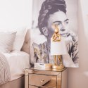 Kare Design KARE lampa stołowa RABBIT złota / biała - lampka złoty króliczek i biały klosz, wykonana z polirezyny lakierowanej Kare Design KARE lampa stołowa RABBIT złota / biała - lampka złoty króliczek i biały klosz, wykonana z polirezyny lakierowanej
