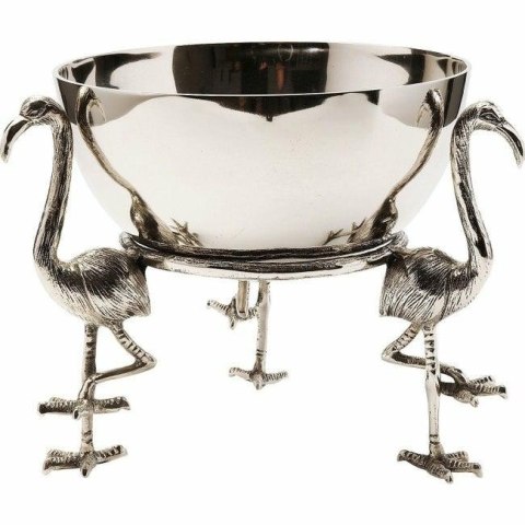 Kare Design KARE miska dekoracyjna FLAMINGO - miska na przekąski, owoce, pojemnik na lód do alkoholu - niklowane aluminium Kare Design KARE miska dekoracyjna FLAMINGO - miska na przekąski, owoce, pojemnik na lód do alkoholu - niklowane aluminium