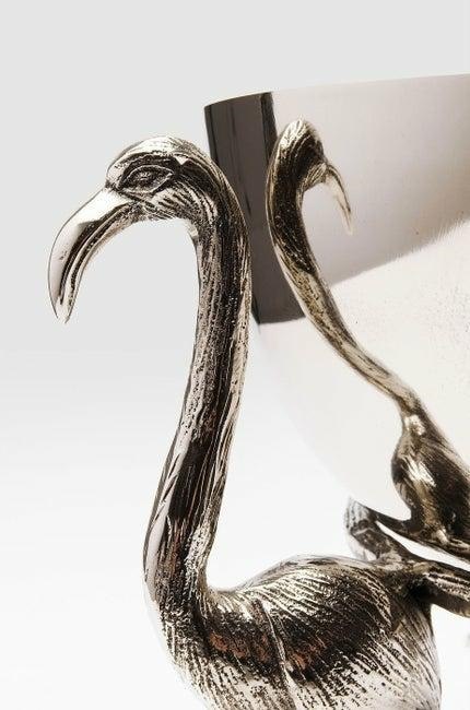 Kare Design KARE miska dekoracyjna FLAMINGO - miska na przekąski, owoce, pojemnik na lód do alkoholu - niklowane aluminium Kare Design KARE miska dekoracyjna FLAMINGO - miska na przekąski, owoce, pojemnik na lód do alkoholu - niklowane aluminium