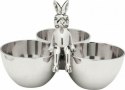 Kare Design KARE miska na przekąski BUNNY TRE - zestaw 3 miesek na przekąski z królikiem, naczynia wykonane z aluminium Kare Design KARE miska na przekąski BUNNY TRE - zestaw 3 miesek na przekąski z królikiem, naczynia wykonane z aluminium