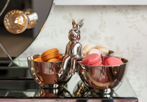 Kare Design KARE miska na przekąski BUNNY TRE - zestaw 3 miesek na przekąski z królikiem, naczynia wykonane z aluminium Kare Design KARE miska na przekąski BUNNY TRE - zestaw 3 miesek na przekąski z królikiem, naczynia wykonane z aluminium