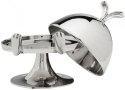 Kare Design KARE patera / klosz na ciasto BUNNY - srebrny klosz królik z paterą na przekąski, owoce Kare Design KARE patera / klosz na ciasto BUNNY - srebrny klosz królik z paterą na przekąski, owoce