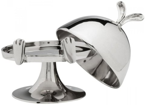 Kare Design KARE patera / klosz na ciasto BUNNY - srebrny klosz królik z paterą na przekąski, owoce Kare Design KARE patera / klosz na ciasto BUNNY - srebrny klosz królik z paterą na przekąski, owoce