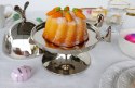 Kare Design KARE patera / klosz na ciasto BUNNY - srebrny klosz królik z paterą na przekąski, owoce