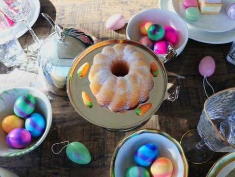 Kare Design KARE patera / klosz na ciasto BUNNY - srebrny klosz królik z paterą na przekąski, owoce Kare Design KARE patera / klosz na ciasto BUNNY - srebrny klosz królik z paterą na przekąski, owoce