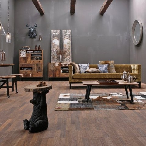 Kare Design KARE stolik BEAR czarny / drewniany czarny - stolik kawowy okragły blat, podstawa w kształcie niedźwiedzia Kare Design KARE stolik BEAR czarny / drewniany czarny - stolik kawowy okragły blat, podstawa w kształcie niedźwiedzia