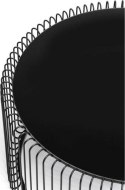 Kare Design KARE zestaw stolików kawowych WIRE czarny - okragłe stoliki okolicznościowe, blaty szklane, stelaż metal i żeliwo Kare Design KARE zestaw stolików kawowych WIRE czarny - okragłe stoliki okolicznościowe, blaty szklane, stelaż metal i żeliwo