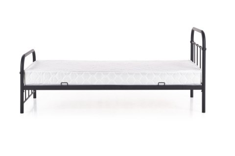 HALMAR łóżko pojedyncze LINDA 90x200 czarne - stal malowana proszkowo, do materaca 90 x 200 cm HALMAR łóżko pojedyncze LINDA 90x200 czarne - stal malowana proszkowo, do materaca 90 x 200 cm